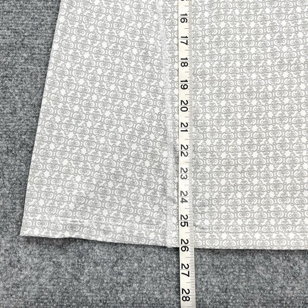 REI Hooded Athletic Top Womens Large White Printed Lightweight Thumb Holes - Picture 10 of 10